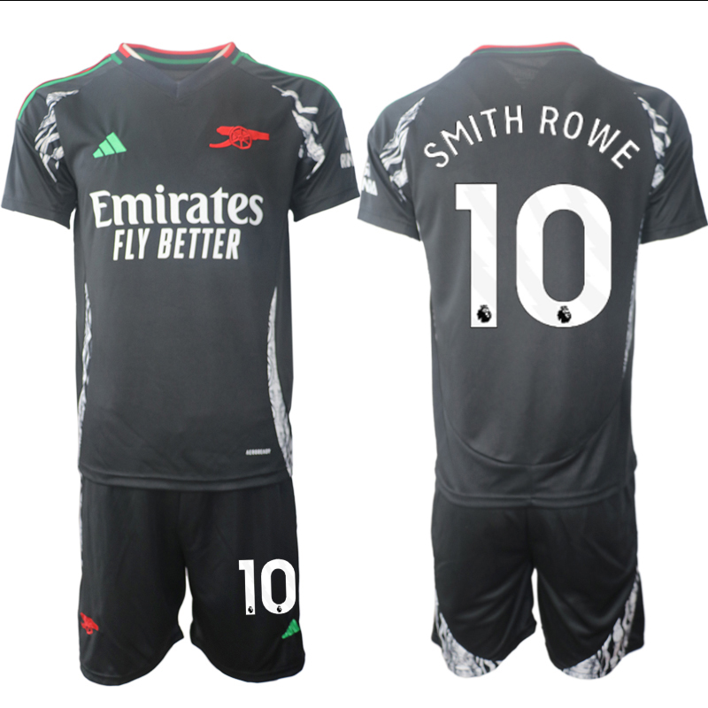 Men 2024-2025 Club Arsenal away Black #10 Soccer Jersey->arsenal jersey->Soccer Club Jersey